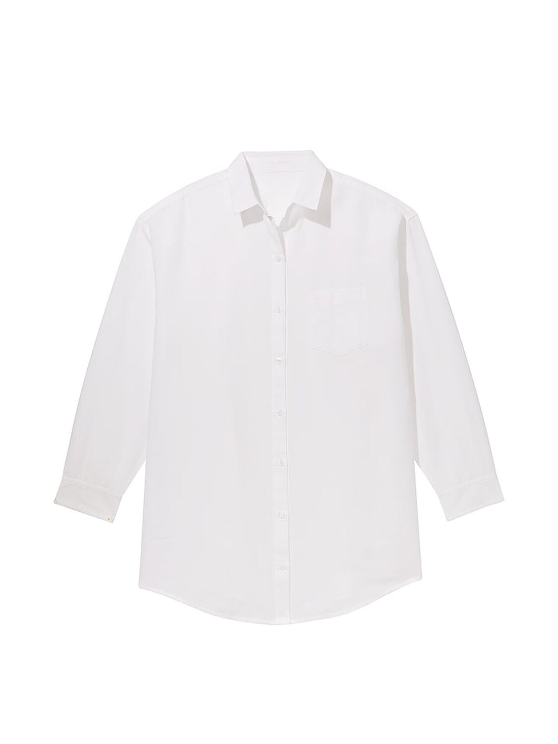 vs Victoria's Secret Swim Boyfriend Shirt Dress White 3 of 3 
