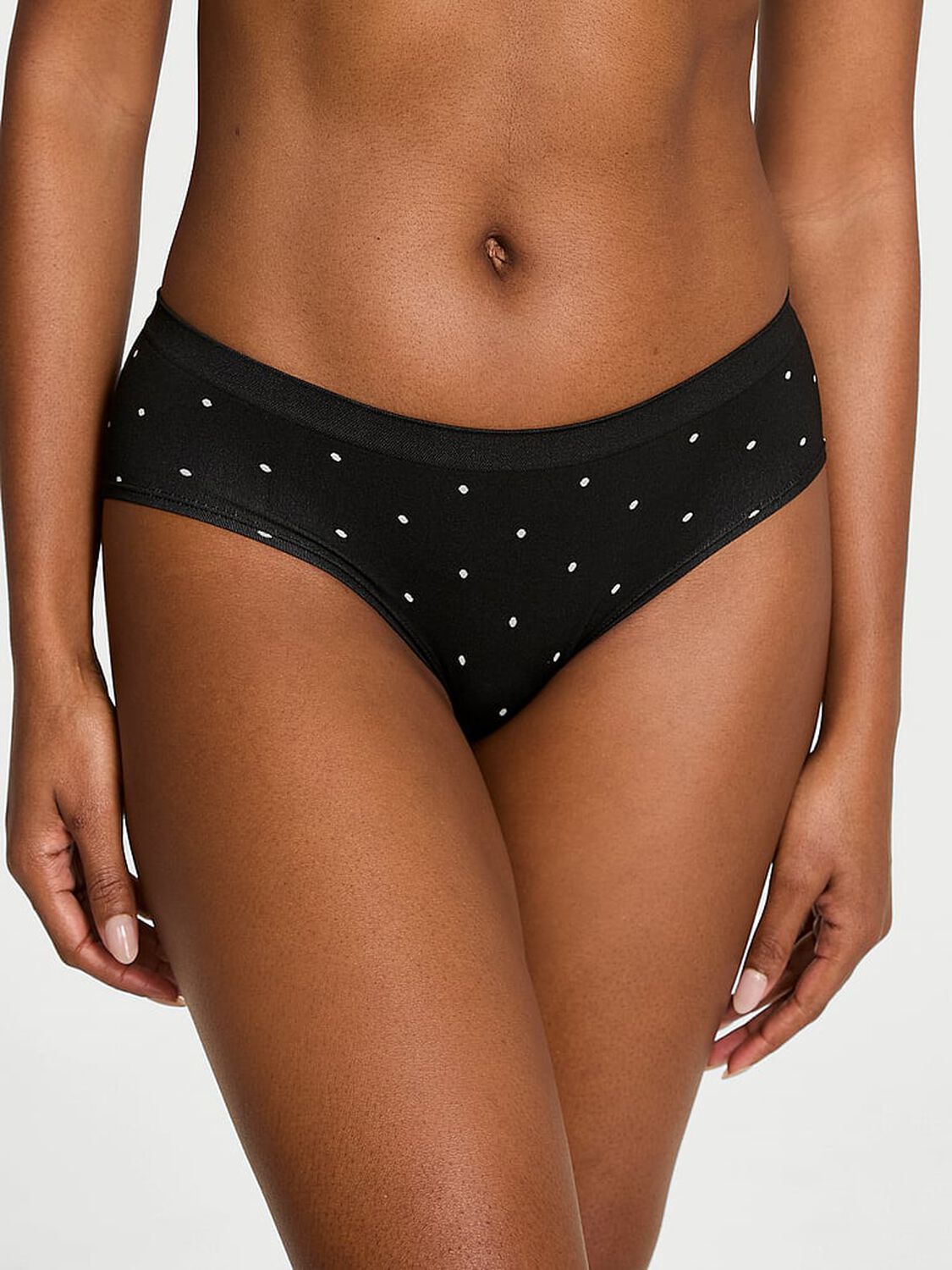 vs Seamless Seamless Hiphugger Panty Black Small Dot 1 of 2 