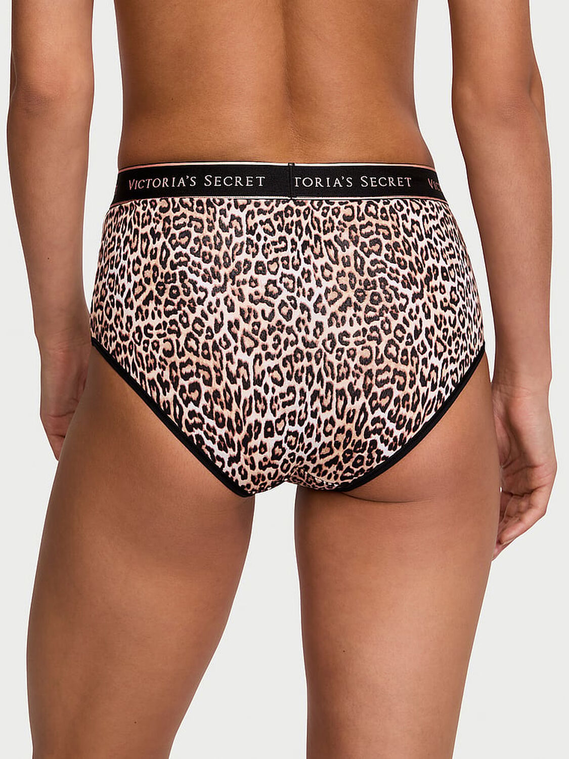 vs Cotton Logo Cotton Modern Brief Panty Natural Cheetah 2 of 3 