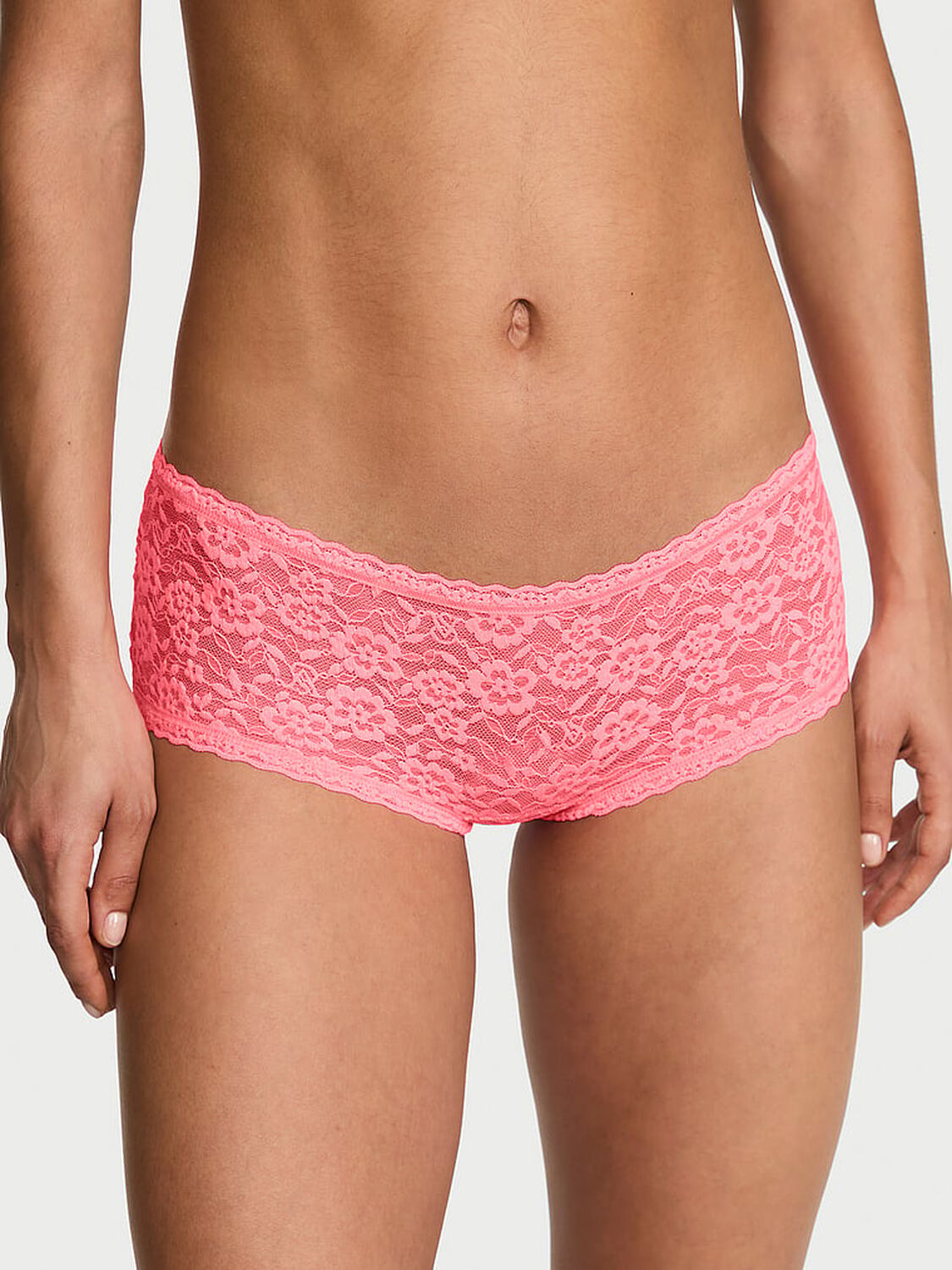 vs The Lacie Lace Low-Rise Boyshort Pink Highlighter 1 of 3 