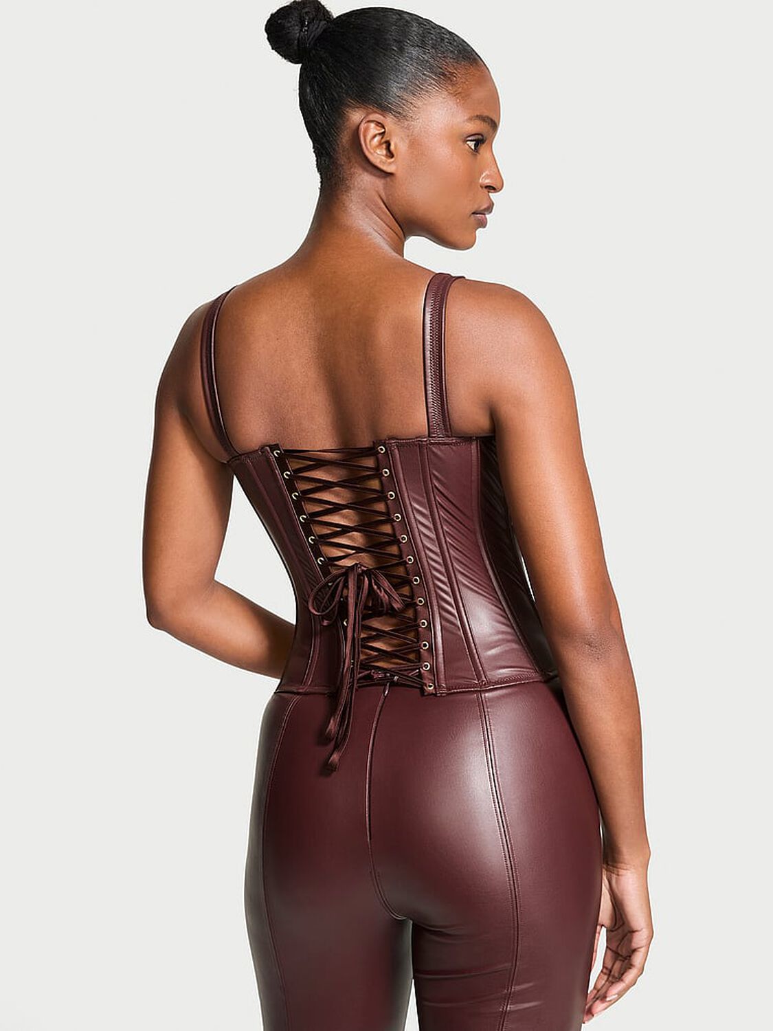 vs Very Sexy Classic Faux Leather Corset Set 2 of 3 