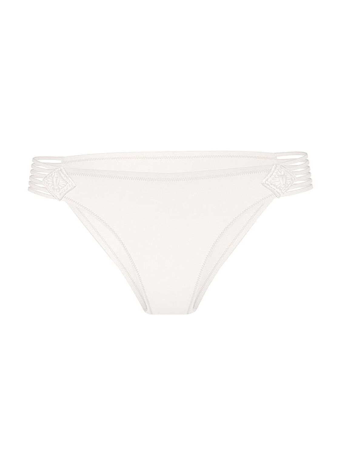vs Victoria's Secret Swim Archives Beach Macrame Cheeky Bikini Bottom Coconut White 3 of 3 