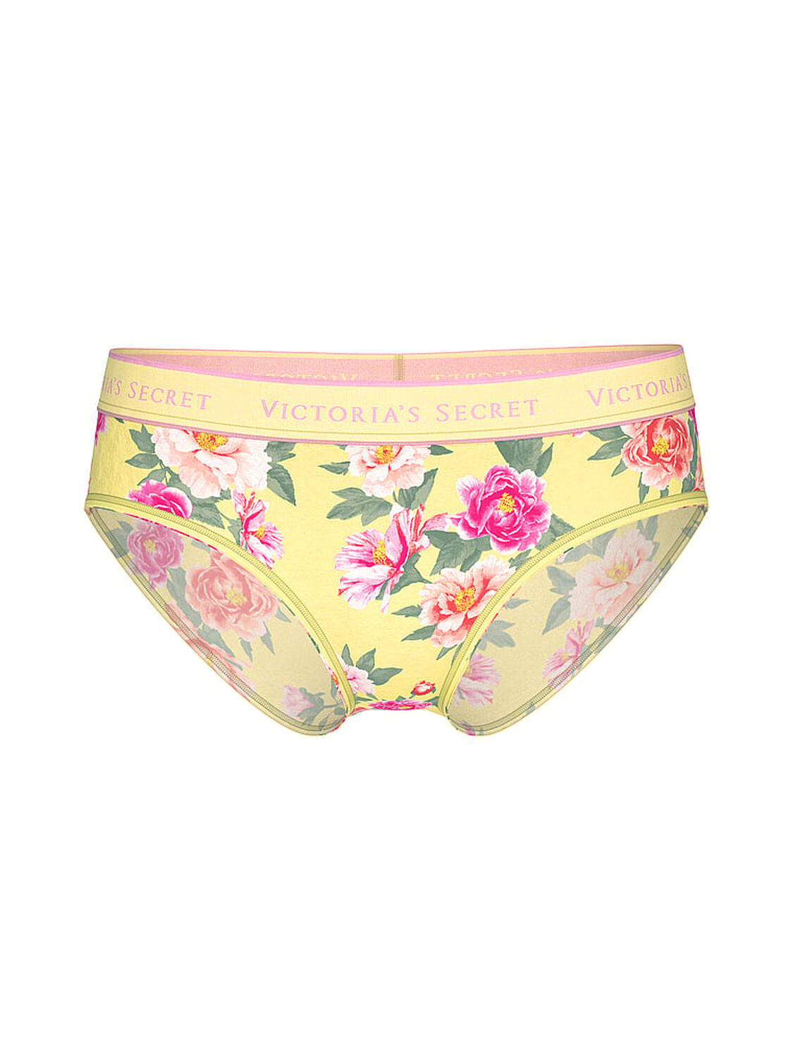 vs Cotton Logo Cotton Hiphugger Panty Yellow Floral 3 of 3 