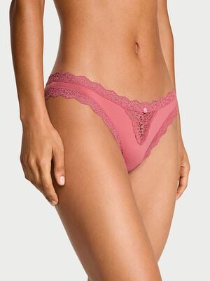 Lace-Trim Bikini Panty