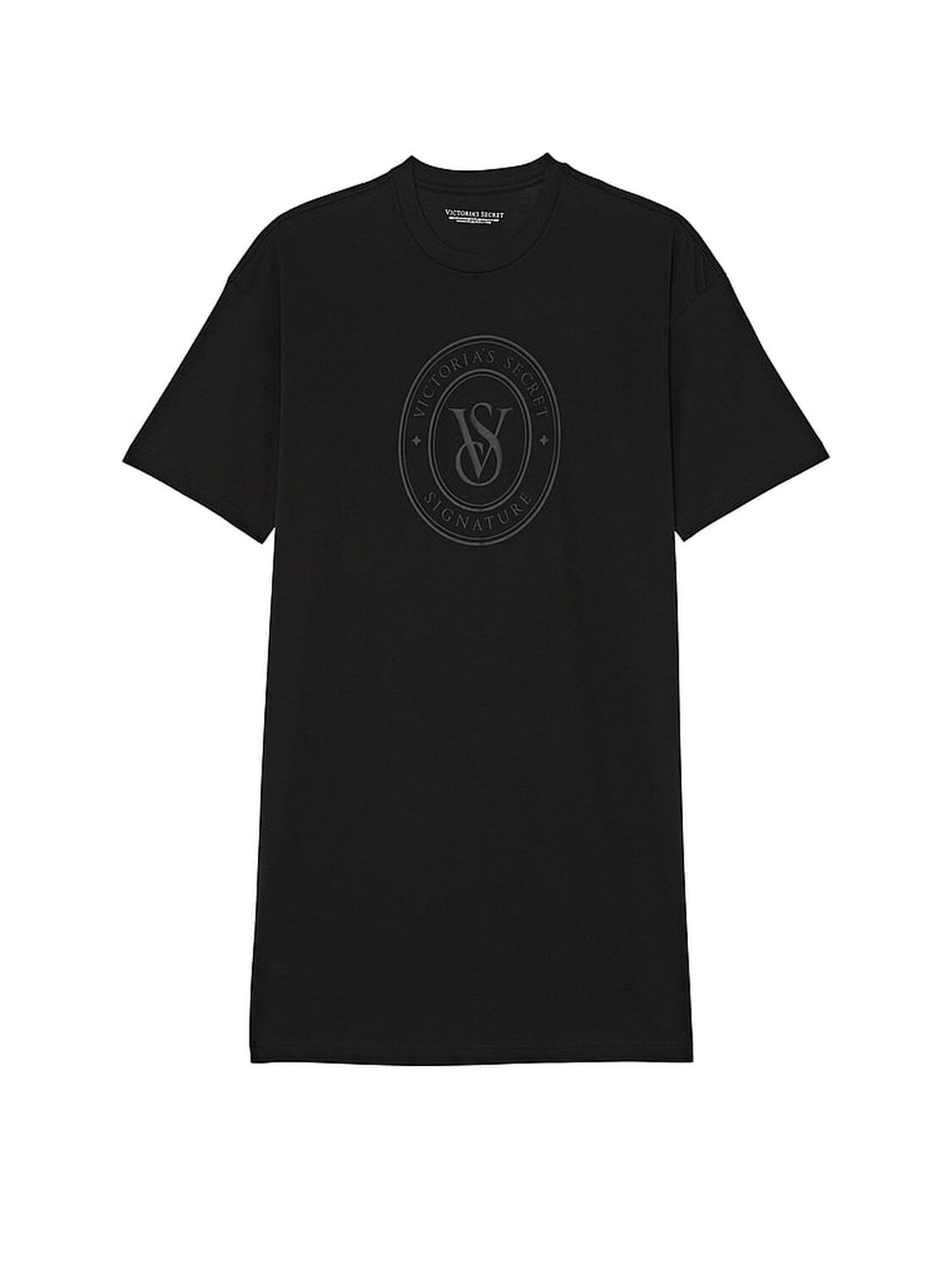vs Victoria's Secret 100% Cotton Oversized Sleep Tee Black 3 of 3 