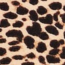 Cotton Short-Sleeve Bralette Crop Top, Leopard, swatch