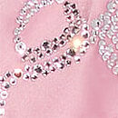 Twinkle Bows Satin Open-Back Slip Dress, Chalk Rose, swatch