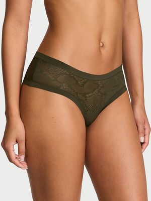 No-Show Snake Mesh Cheeky Panty