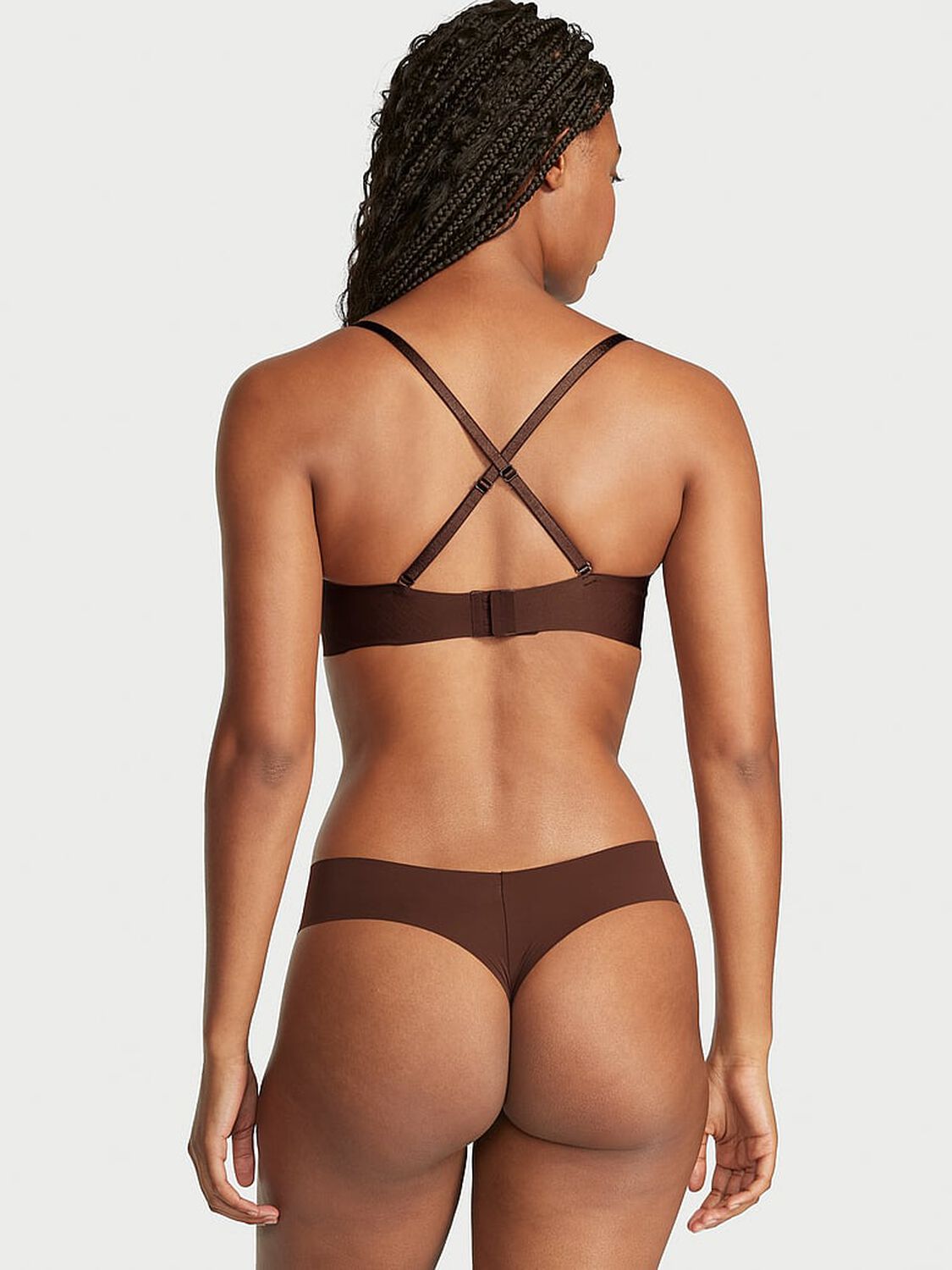 vs Victoria's Secret Bare Sexy Illusions Lightly-Lined Strapless Bra Mousse 2 of 3 