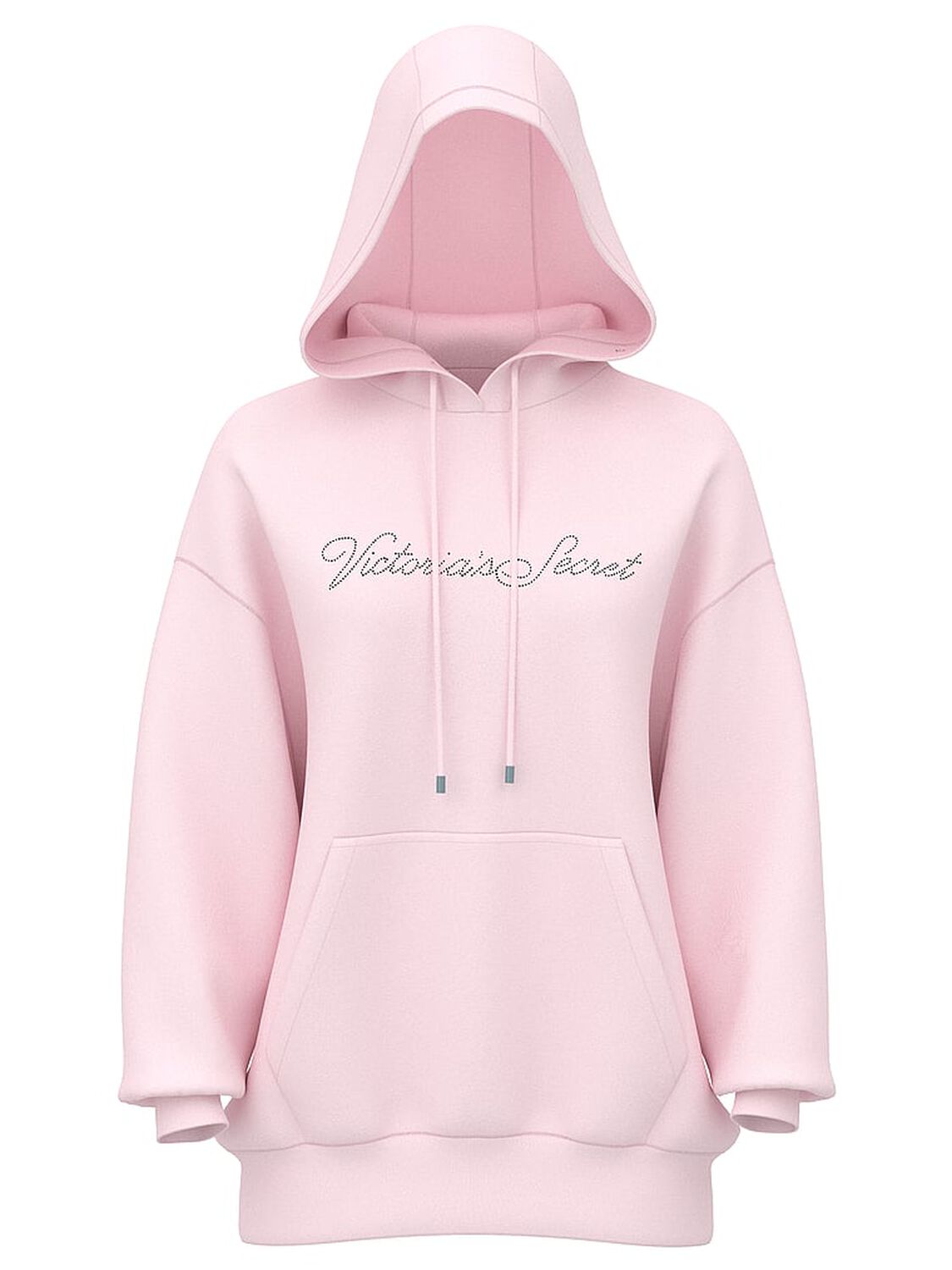 vs Angel Essentials Iconic Fleece Relaxed Hoodie Pretty Blossom 3 of 4 