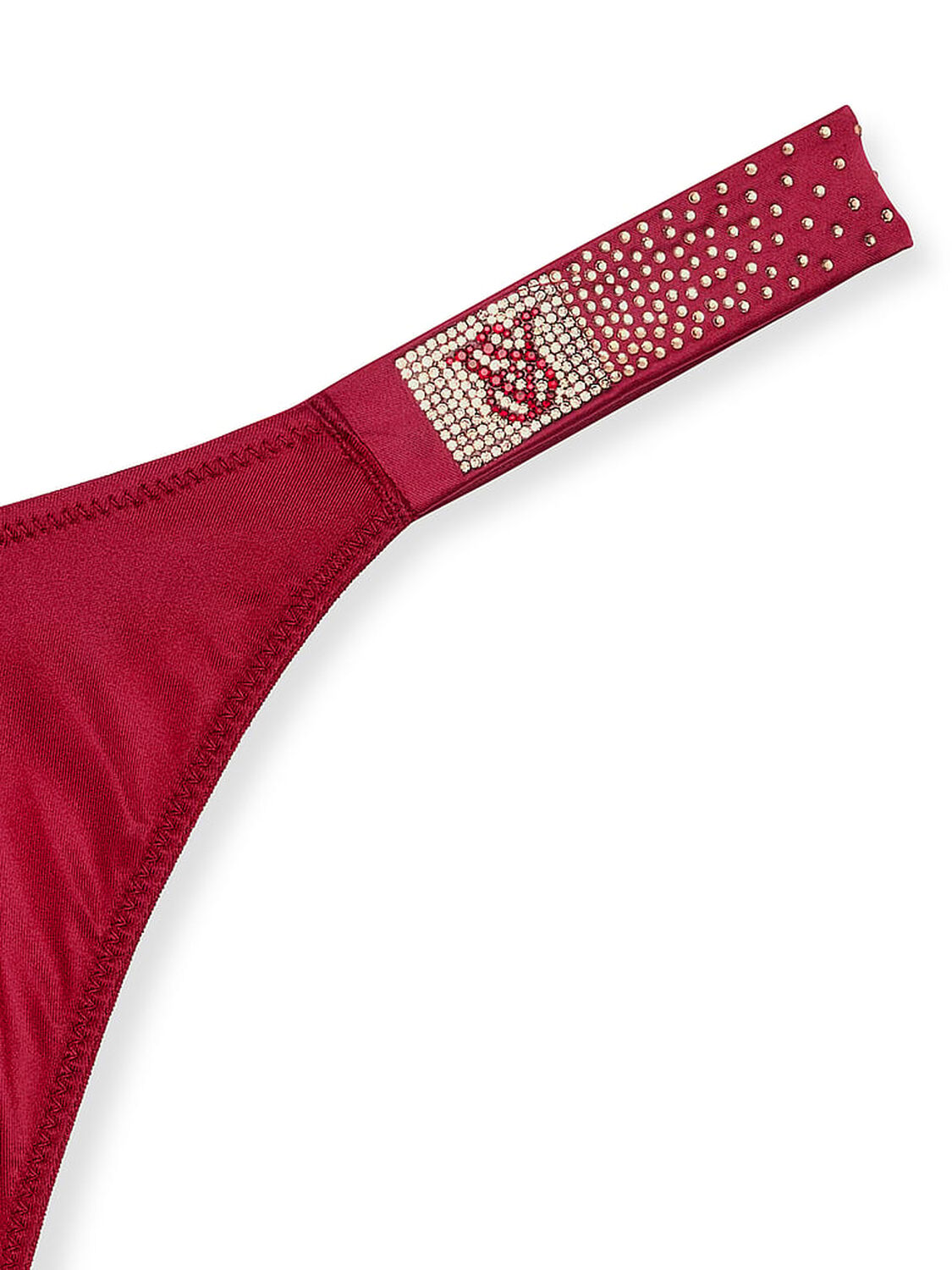 vs Very Sexy Scattered Shine Strap Smooth Thong Panty Red Lacquer 4 of 5 