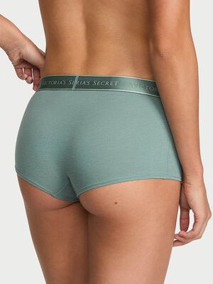 Logo Cotton Boyshort Panty