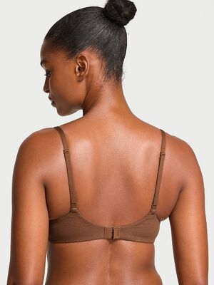 Lightly Lined Wireless Ribbed Cotton Bra