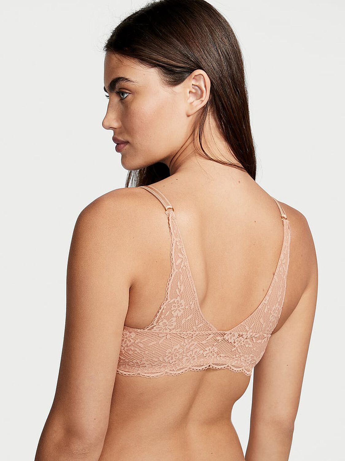 vs Love Cloud Uplift Light Push-Up Front Close Bra Sweet Nougat 2 of 3 