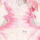 Wicked Peony Embroidery Unlined Balconette Bra, White & Pink Peonies, swatch