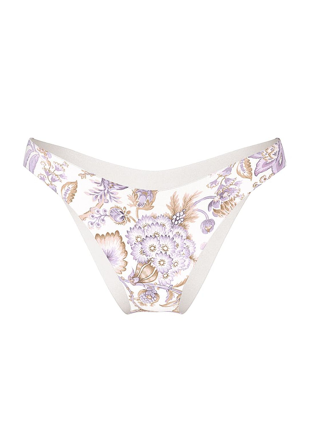 vs Victoria's Secret Swim Essential Brazilian Bikini Bottom Delicate Violet Floral 3 of 3 