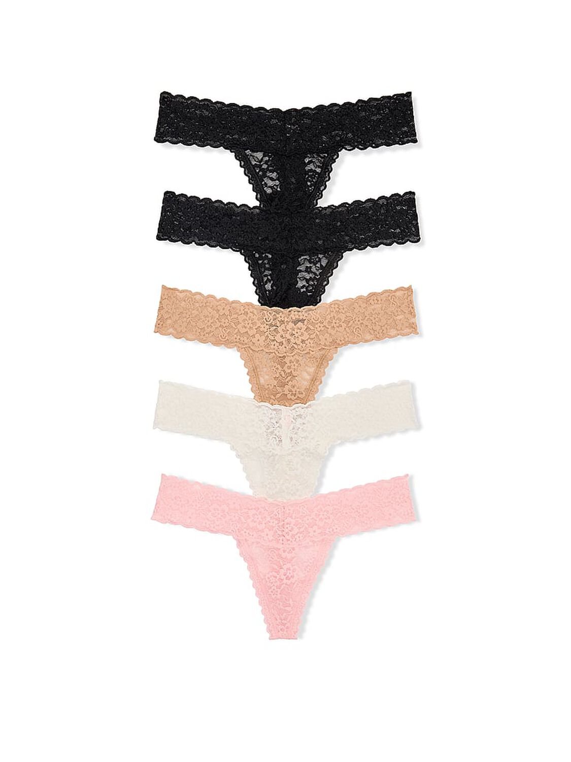 vs Victoria's Secret 5-Pack Lacie Thong Panties Assorted 1 of 1 