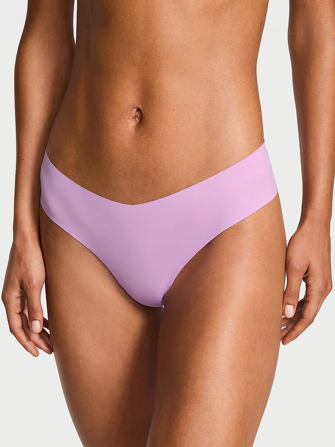 vs No-Show No Show Strappy Thong Panty Light Lilac 1 of 3 
