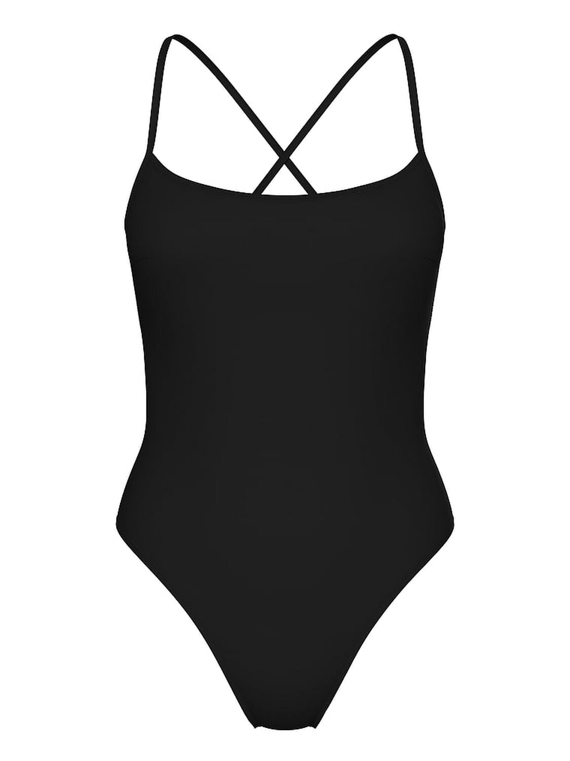 vs Victoria's Secret Swim Essential Classic Scoop One-Piece Swimsuit Black 1 of 1 