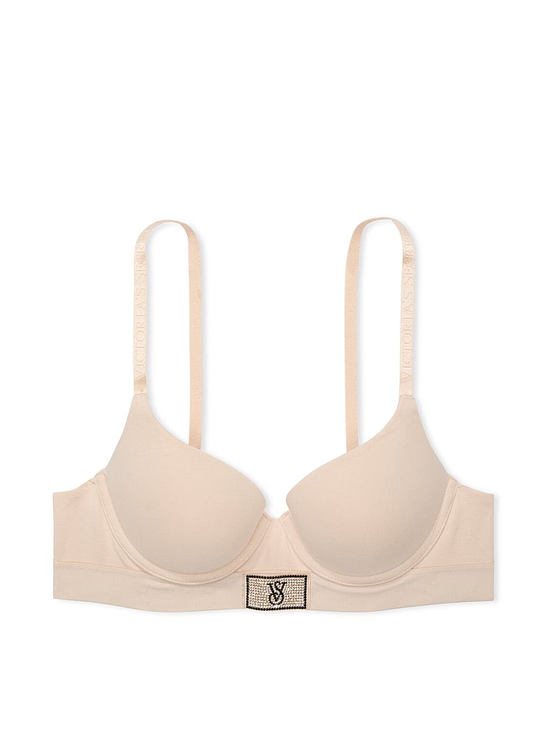 vs The T-Shirt Shine Patch Push-Up Perfect Shape Bra Marzipan 3 of 4 