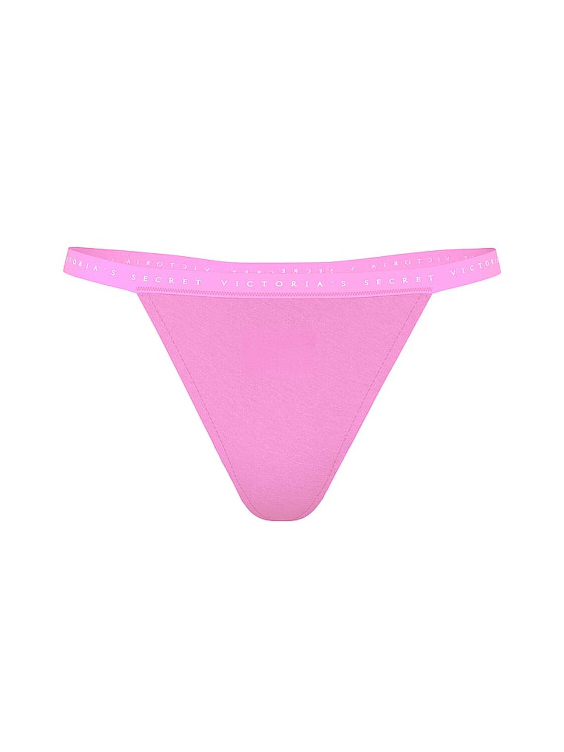 vs Victoria's Secret Stretch Cotton V-String Panty Pink Lilac 2 of 2 