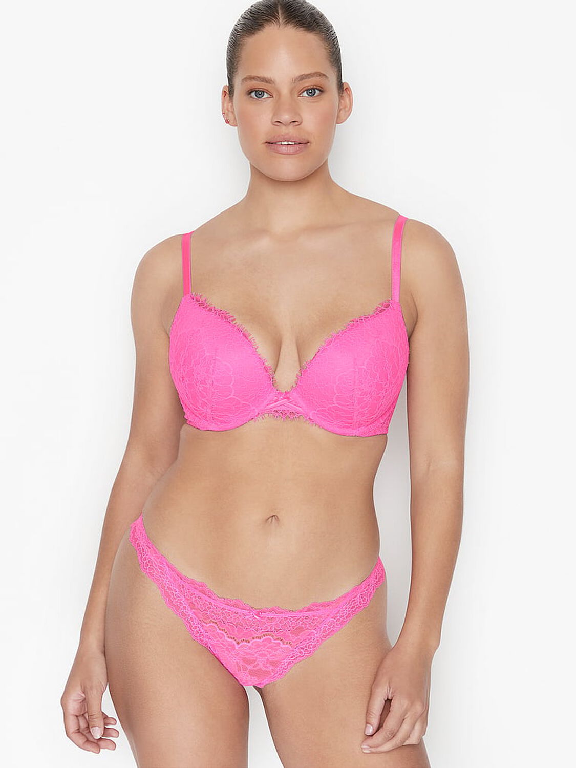 vs Dream Angels Corded Cheekini Panty Neon Peony 4 of 4 