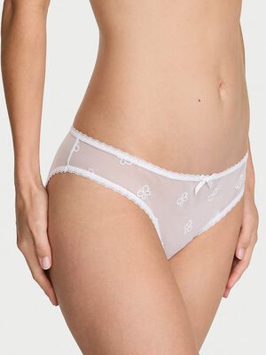Butterfly Embroidery Mesh Bikini Panty