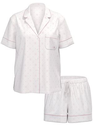 Glazed Satin Short Pajama Set