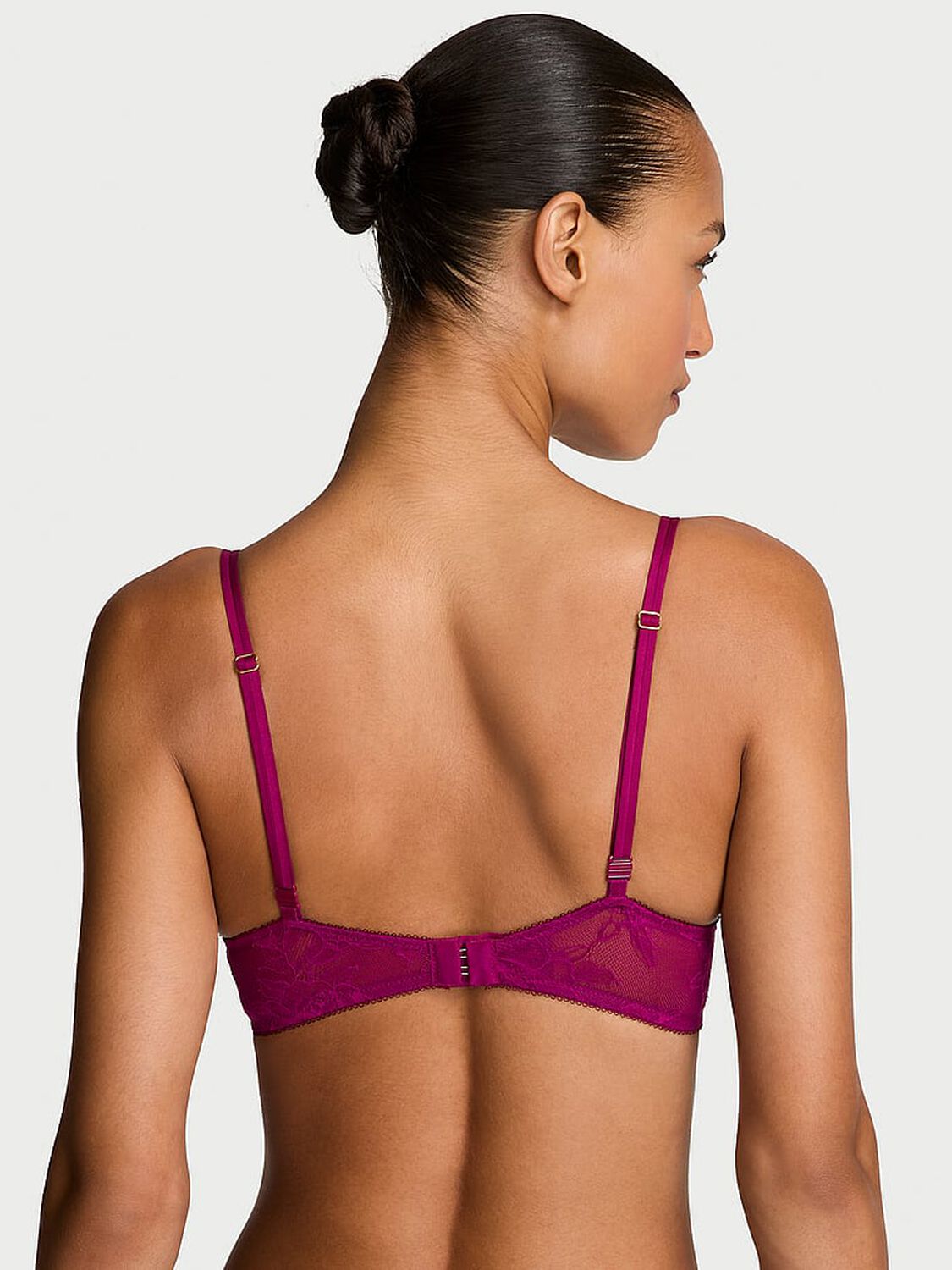 vs Very Sexy Rose Lace Push-Up Bra Fresh Jam 2 of 2 