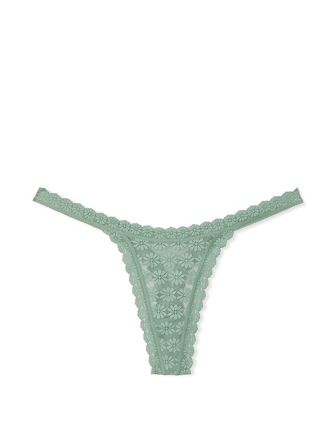 vs The Lacie Daisy Lace String Thong Panty Seasalt Green 3 of 3 
