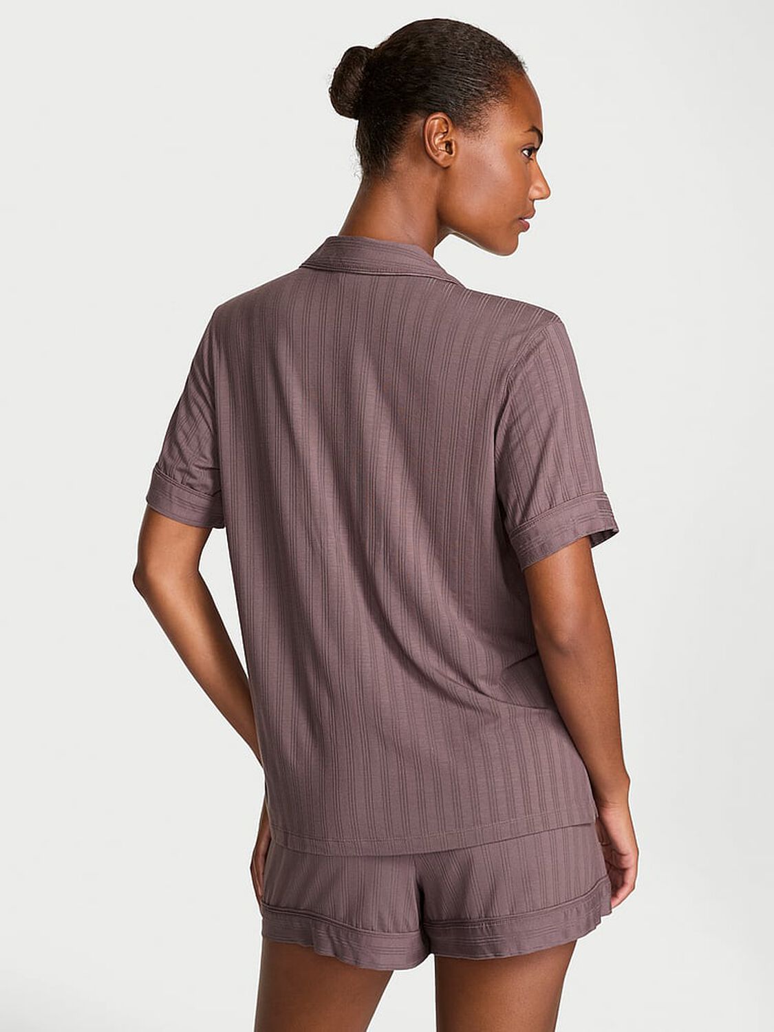 vs Victoria's Secret Ultra-Fine Modal Short Pajama Set Cocoa Blush 2 of 4 