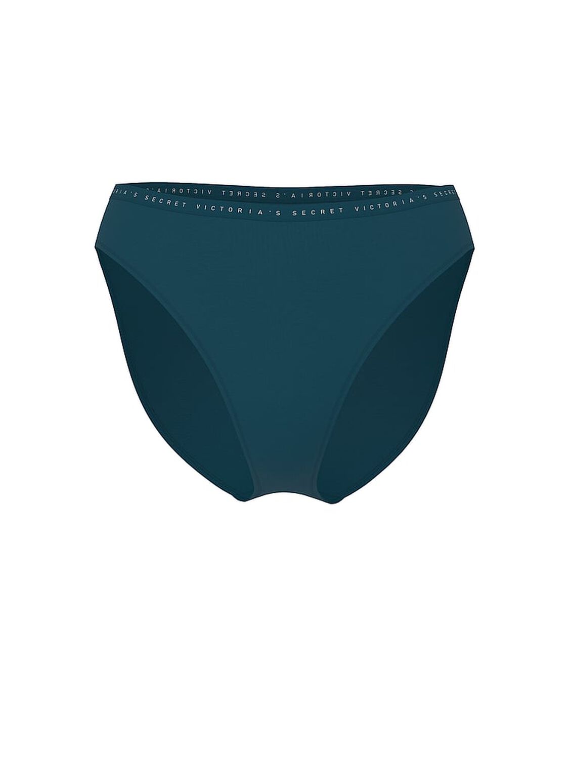 vs Victoria's Secret Stretch Cotton High-Leg Brief Panty Teal Star 3 of 3 