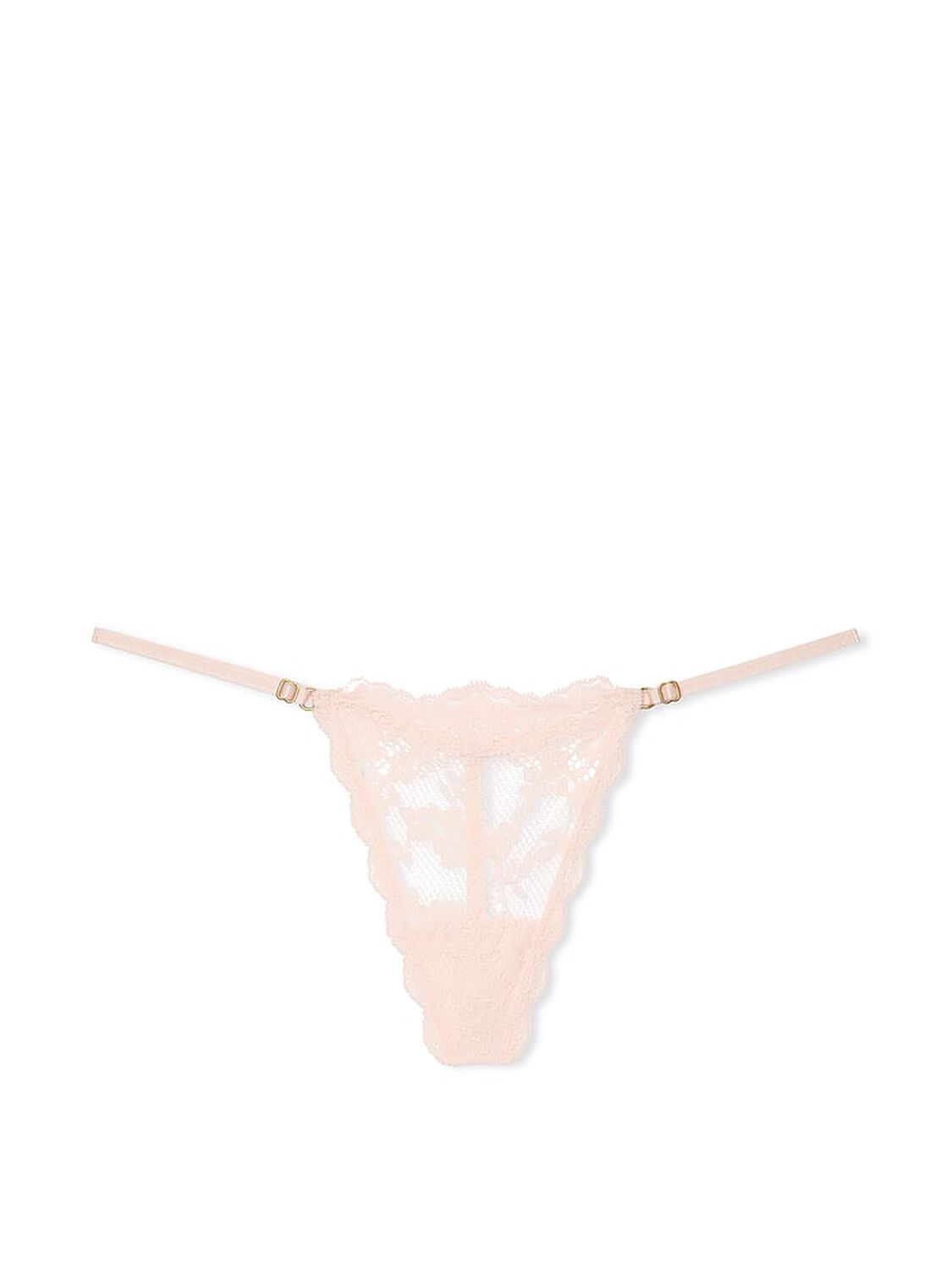 vs Dream Angels Lace Adjustable V-String Panty Purest Pink 3 of 3 