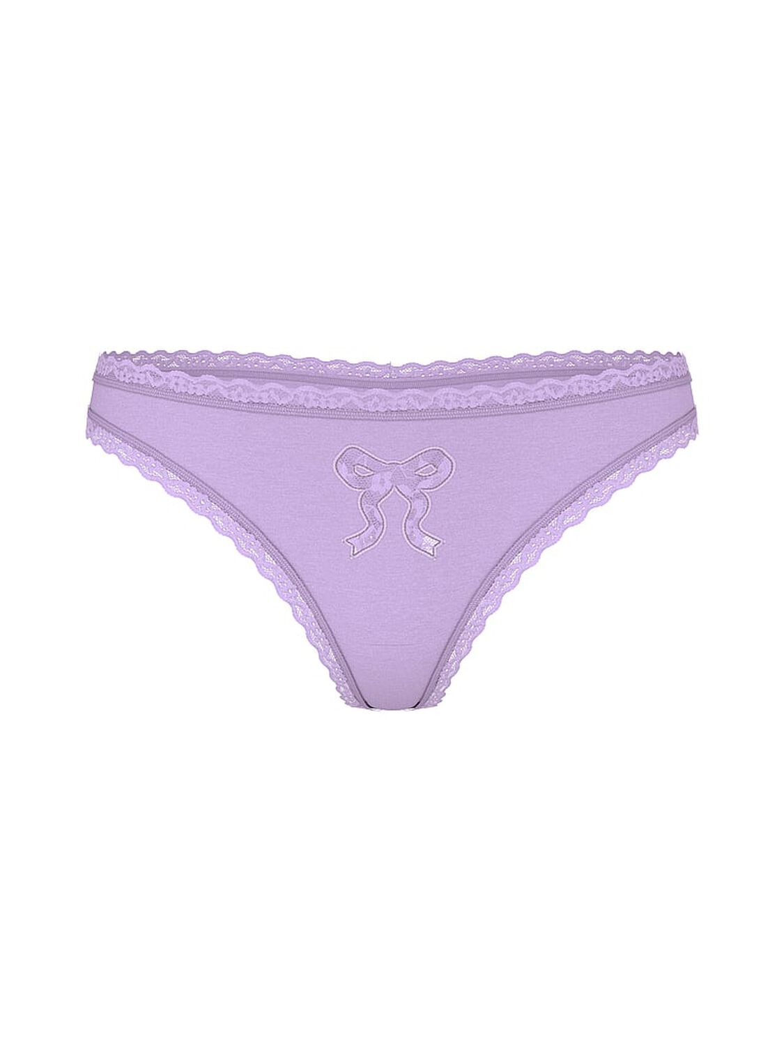 vs The Lacie Cotton Lace Bow Thong Panty Jasmine 2 of 2 