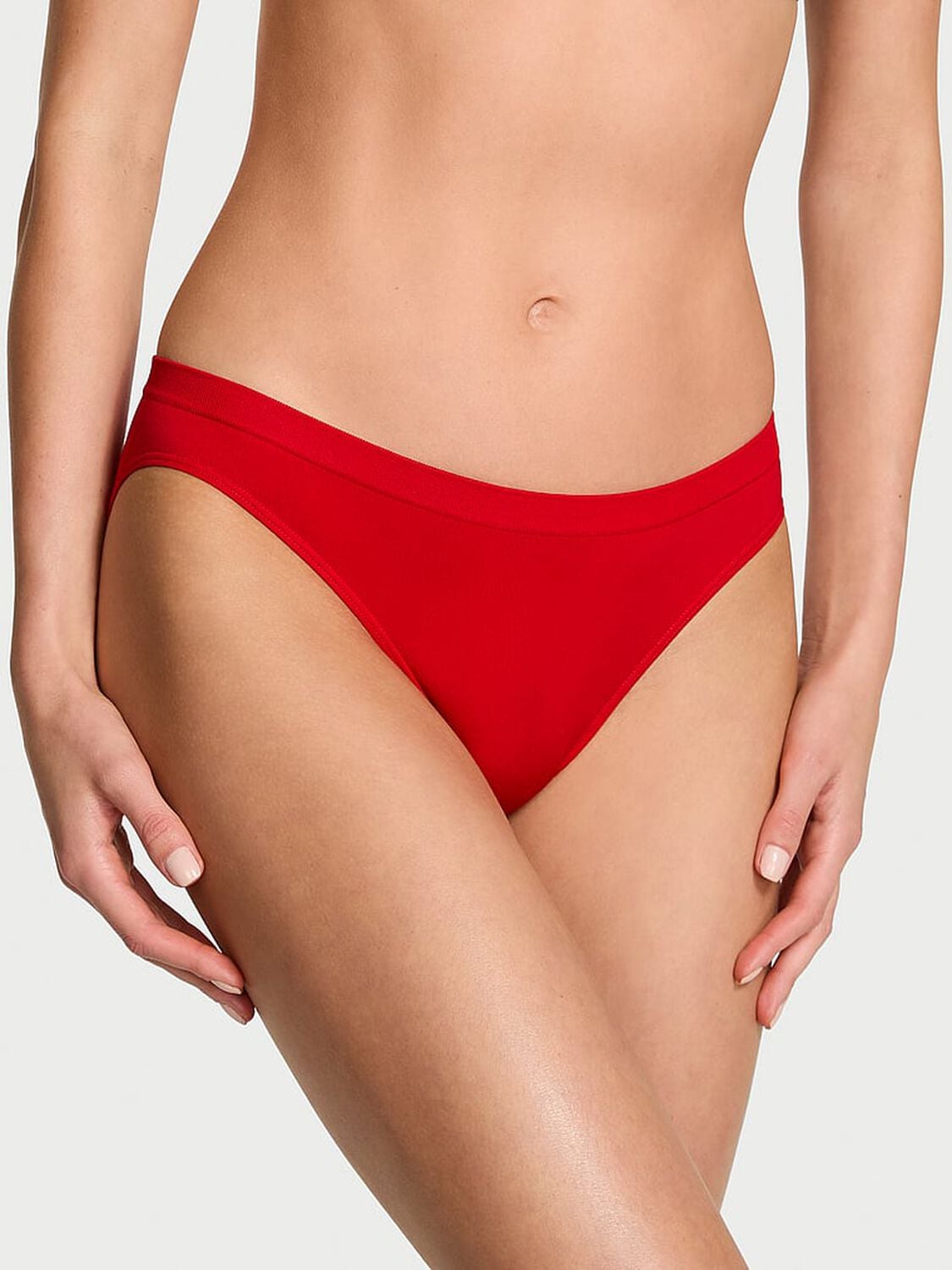 vs Seamless Seamless Bow Bikini Panty Bright Vermillion 1 of 2 