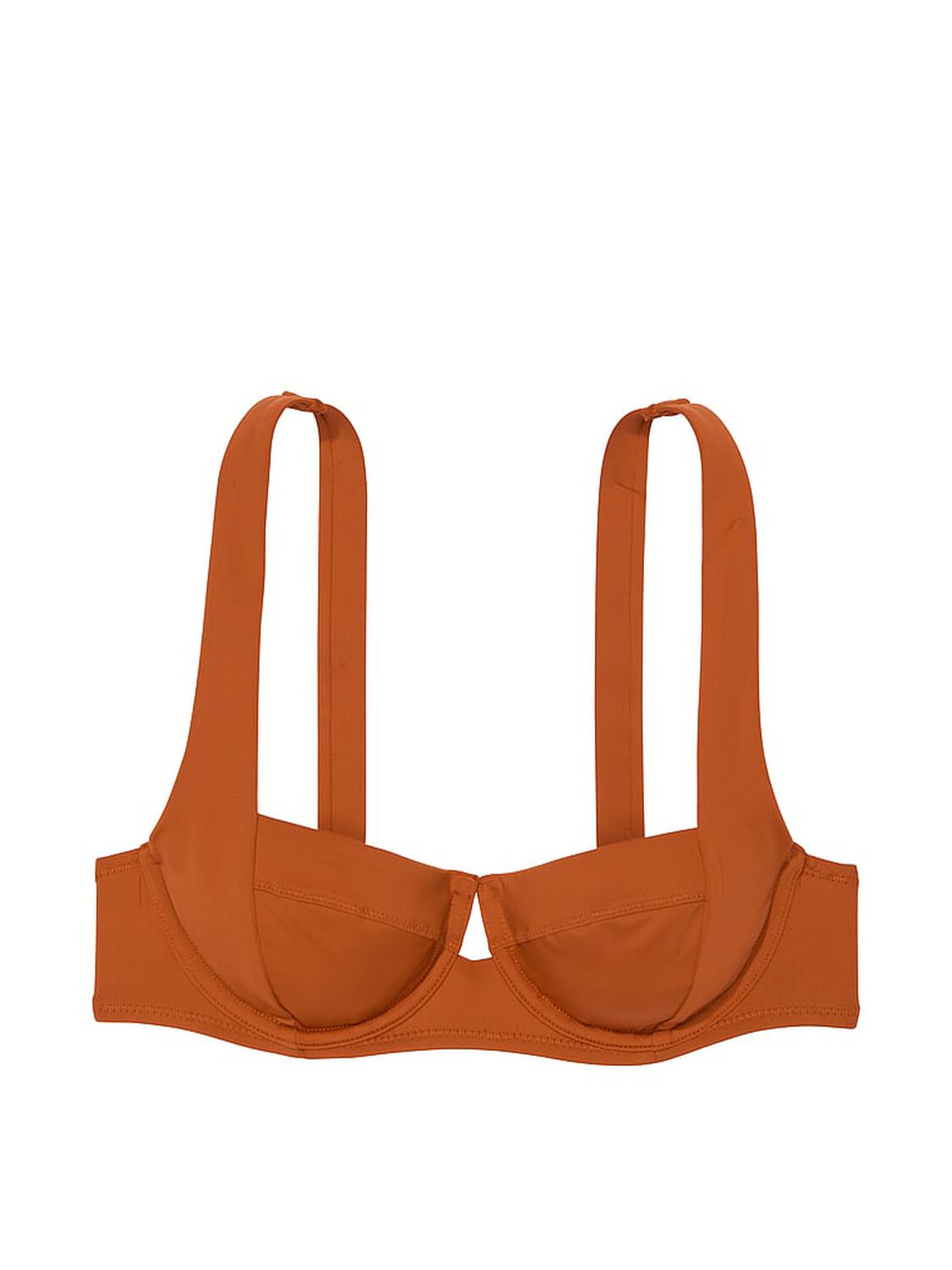 vs Victoria's Secret Swim Essential Full-Coverage Bikini Top Apple Cinnamon 3 of 3 