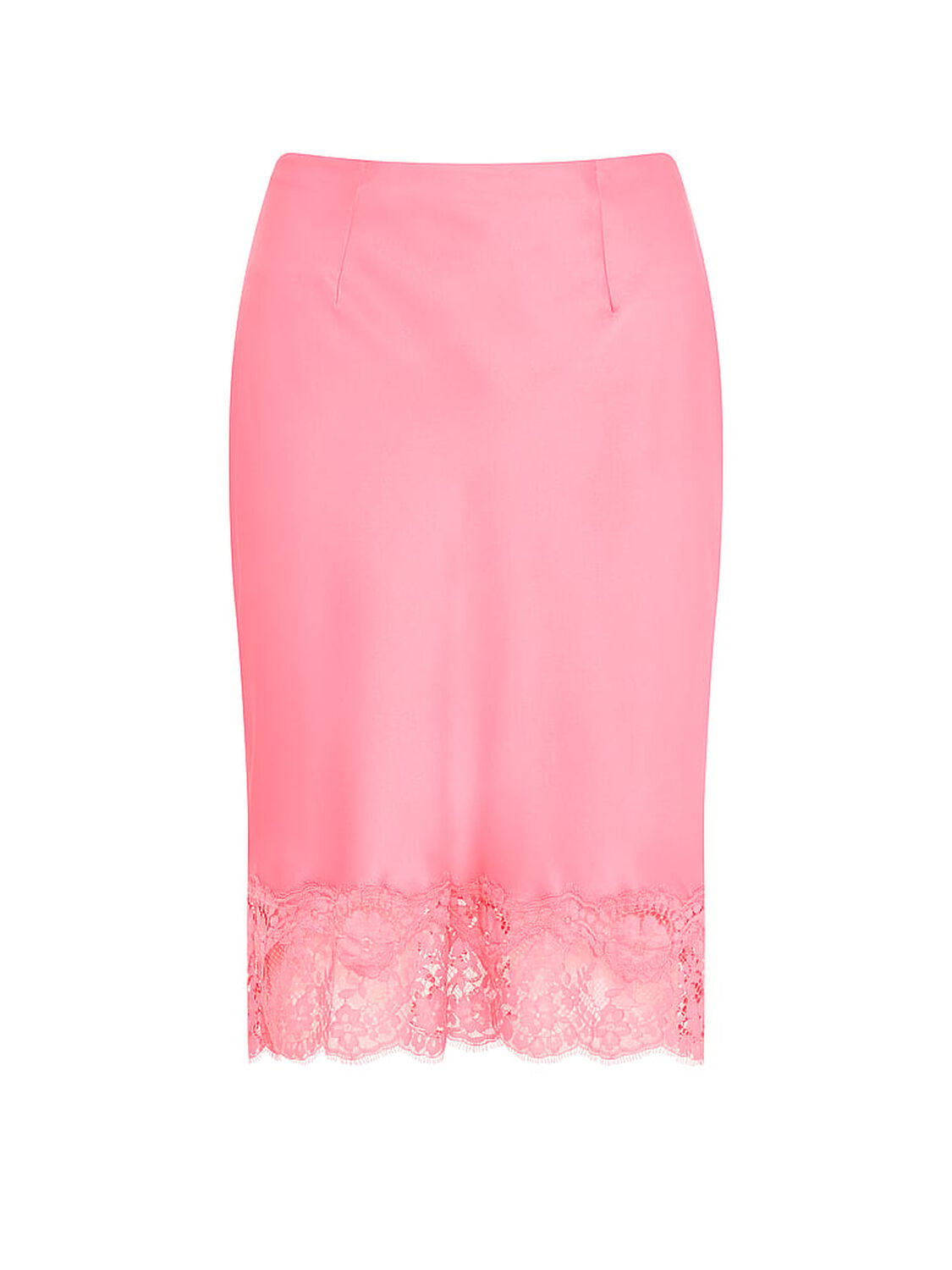 vs Dream Angels Satin Lace-Trim Skirt Wild Salmon 3 of 3 
