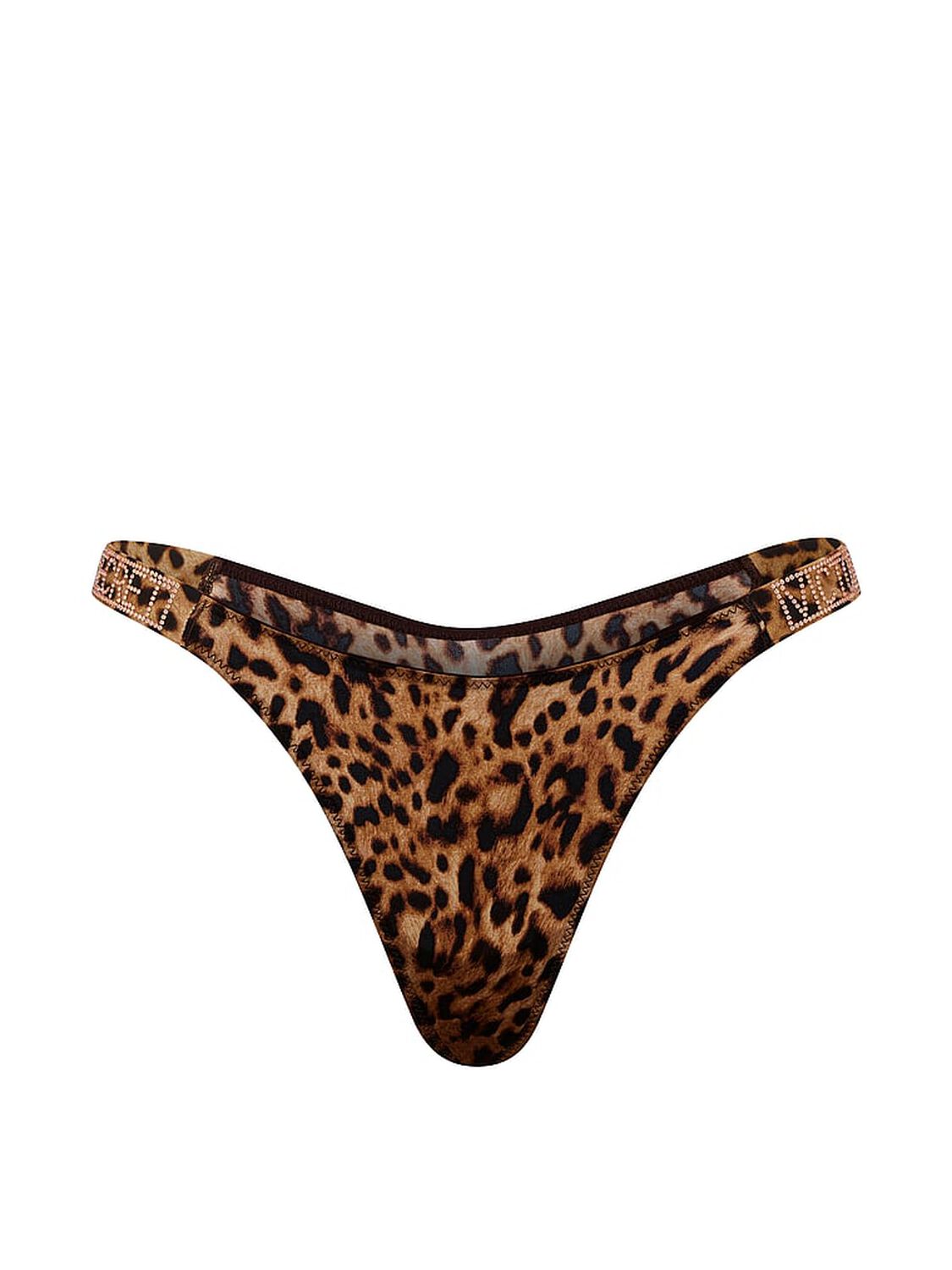 vs Very Sexy Shine Strap Thong Panty Leopard 3 of 3 