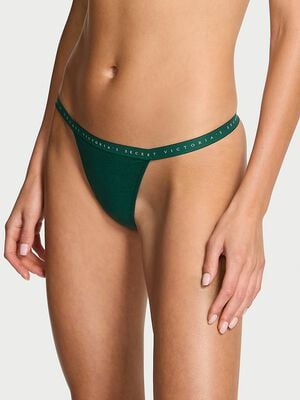 Stretch Cotton V-String Panty