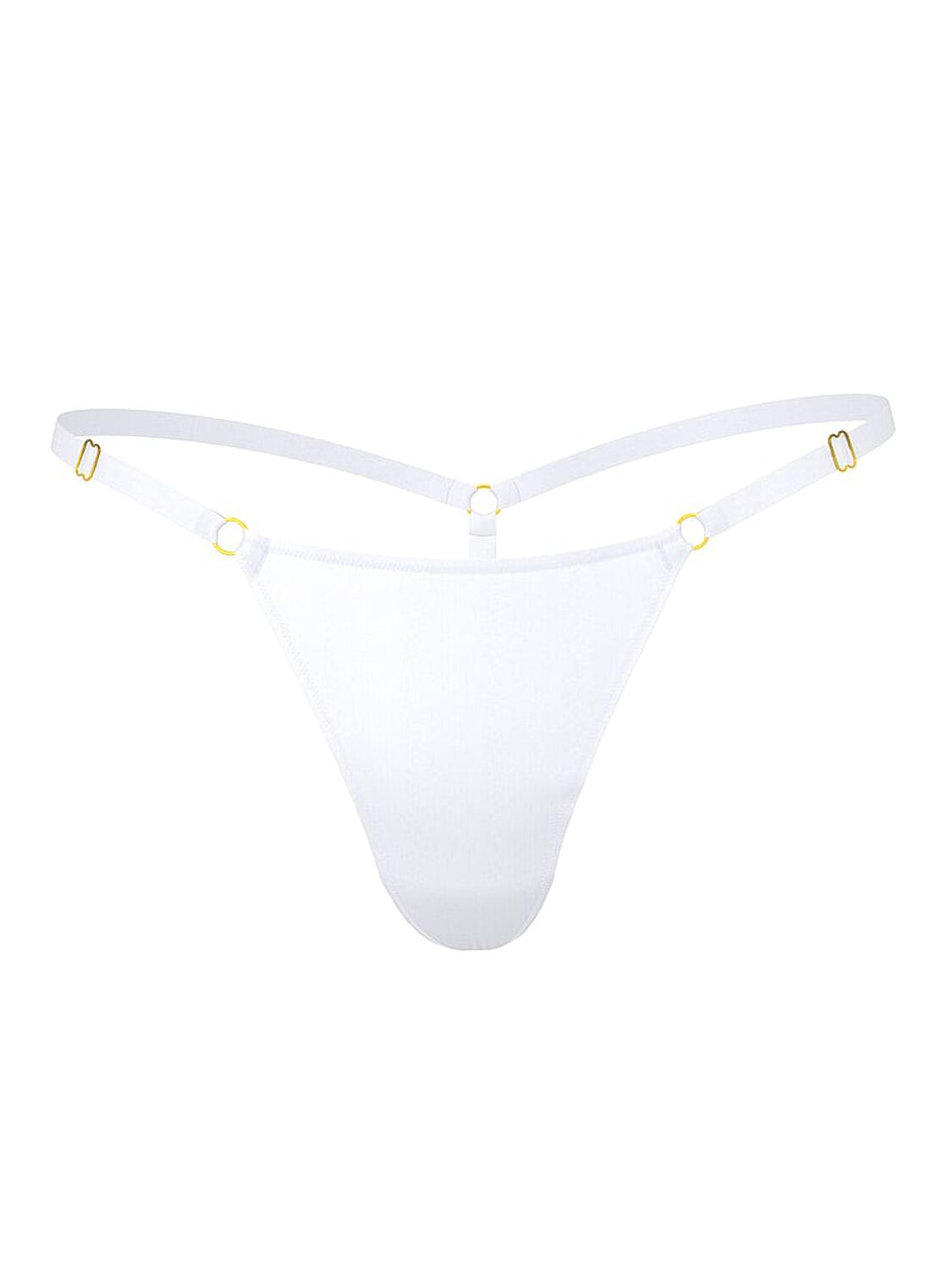 vs Very Sexy Hardware Adjustable V-String Panty Vs White 3 of 3 