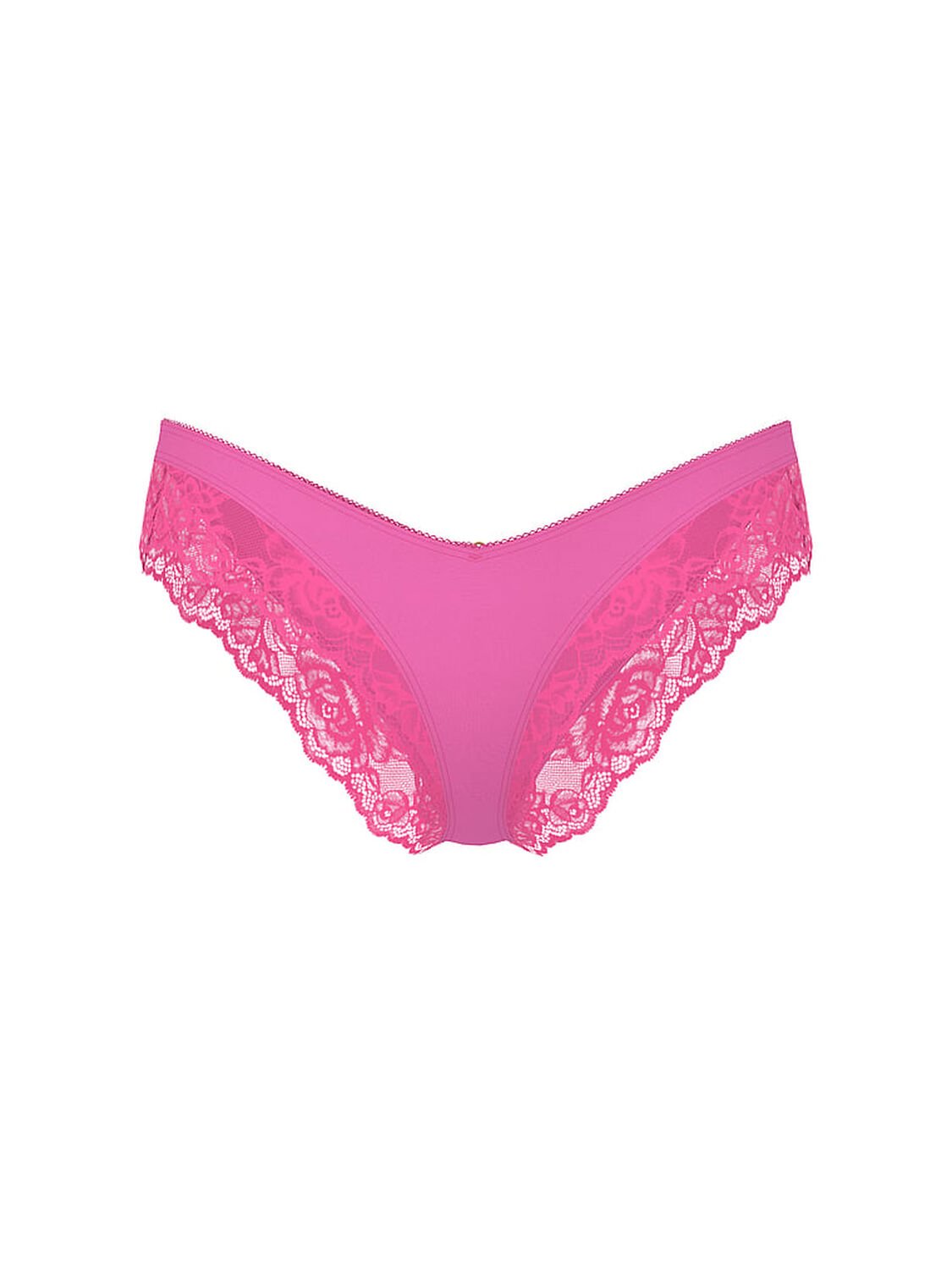 vs Very Sexy Rose Lace-Trim High-Leg Cheeky Panty Ultra Pink 3 of 3 