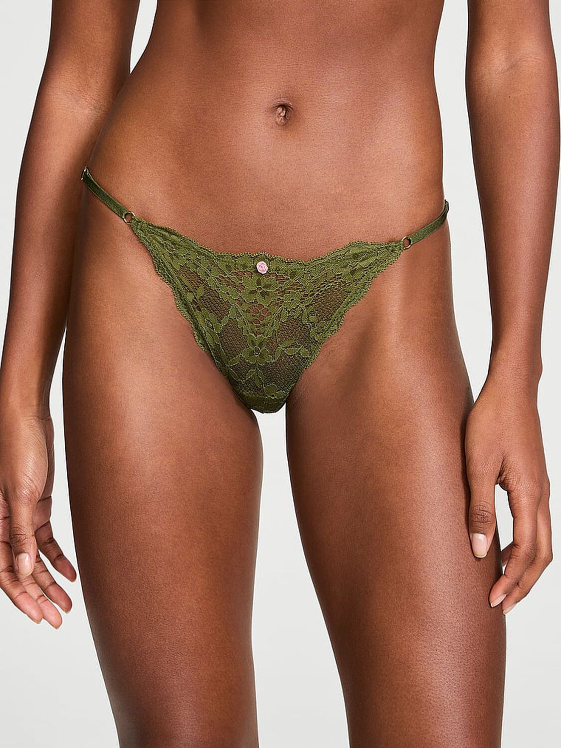 vs Dream Angels Lace Adjustable String Bikini Panty 1 of 4 