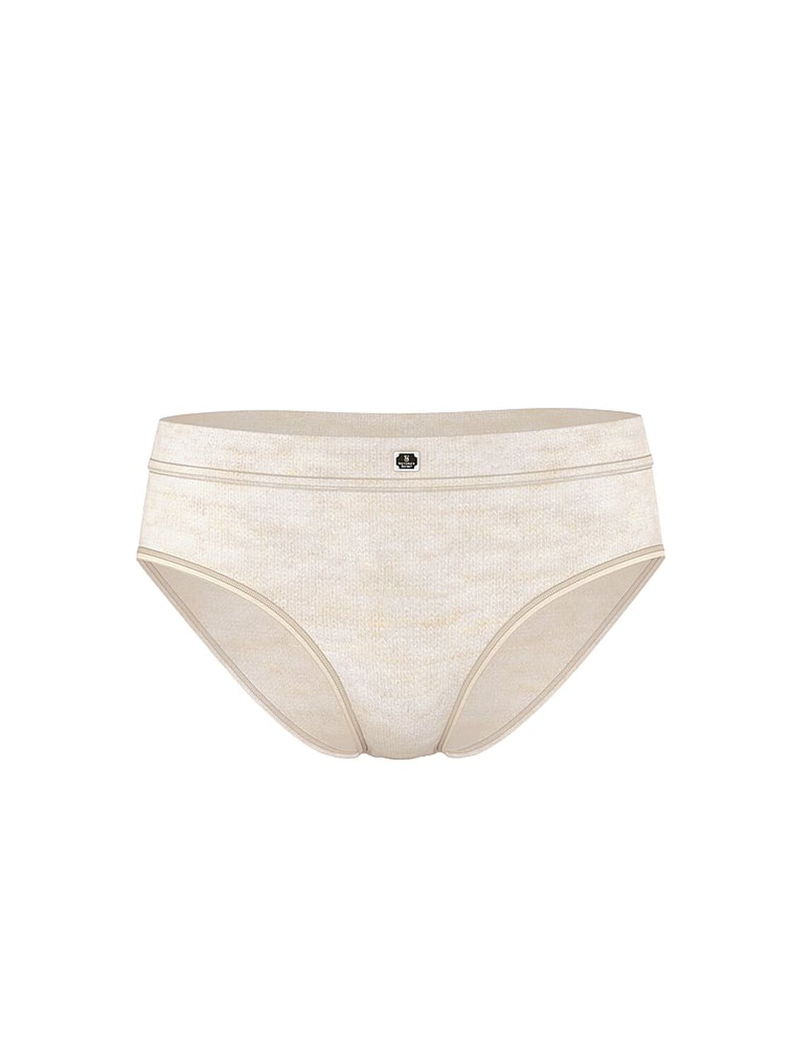 vs Cotton Logo Cotton Hiphugger Panty Heather Natural 2 of 4 