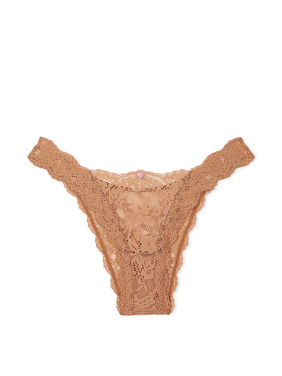vs Dream Angels Lace Brazilian Panty Toffee 3 of 4 