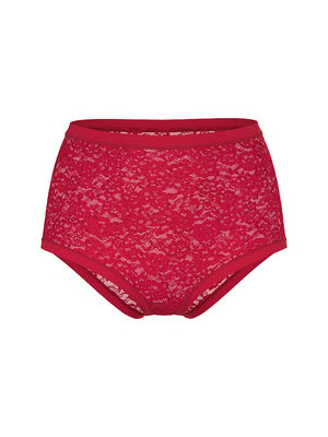 No-Show Lace High-Waist Brief Panty