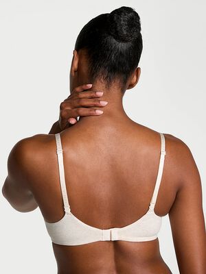 Cotton Logo Hardware Lightly Lined Demi Bra