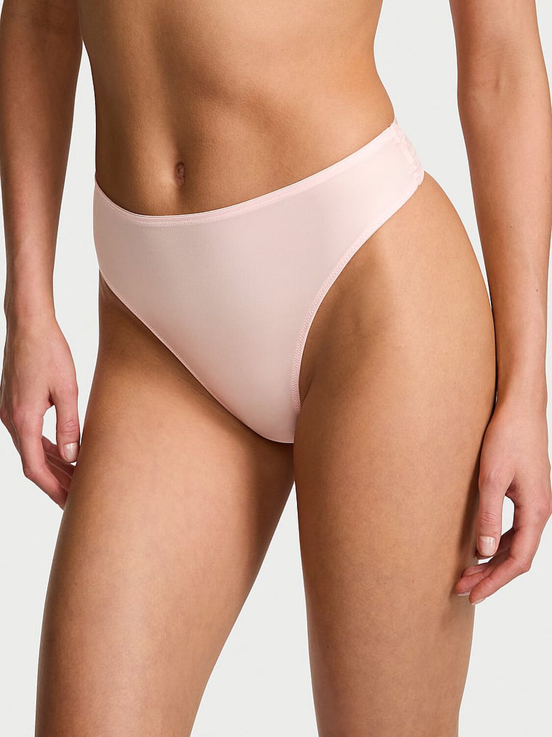 vs Very Sexy Smooth High-Waist Strappy-Back Thong Panty Angel Pink 1 of 4 