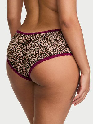 Cotton Lace-Waist Cheeky Panty