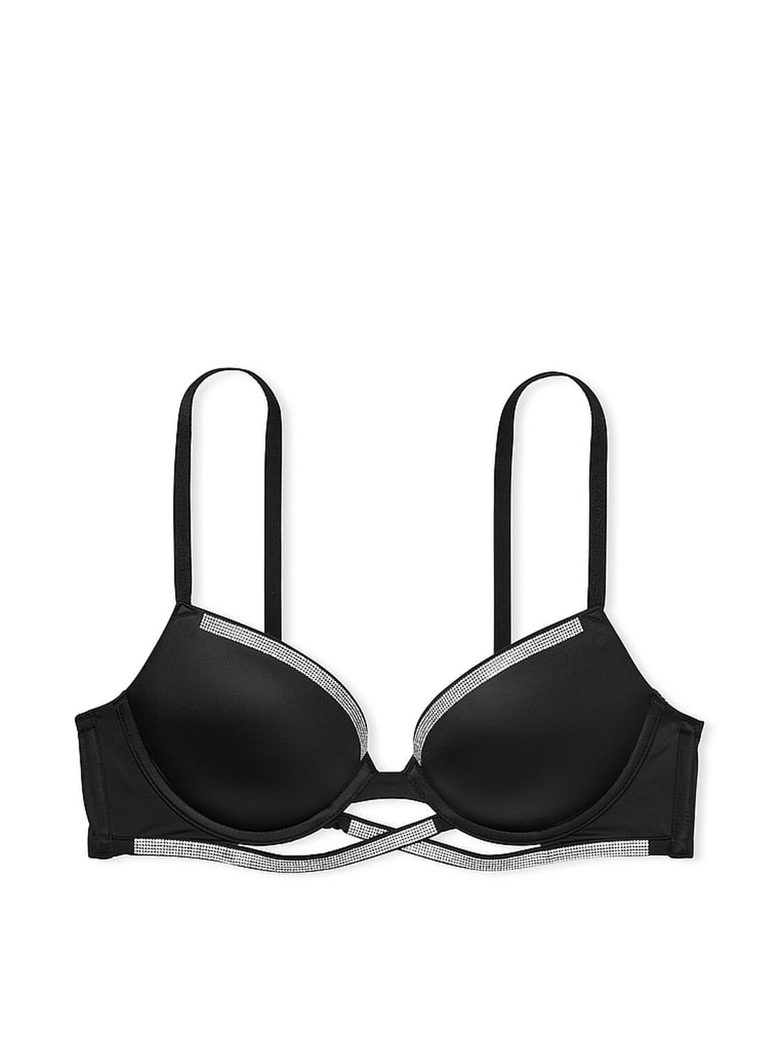 vs Very Sexy Shine Cradle Push-Up Bra Black 3 of 5 
