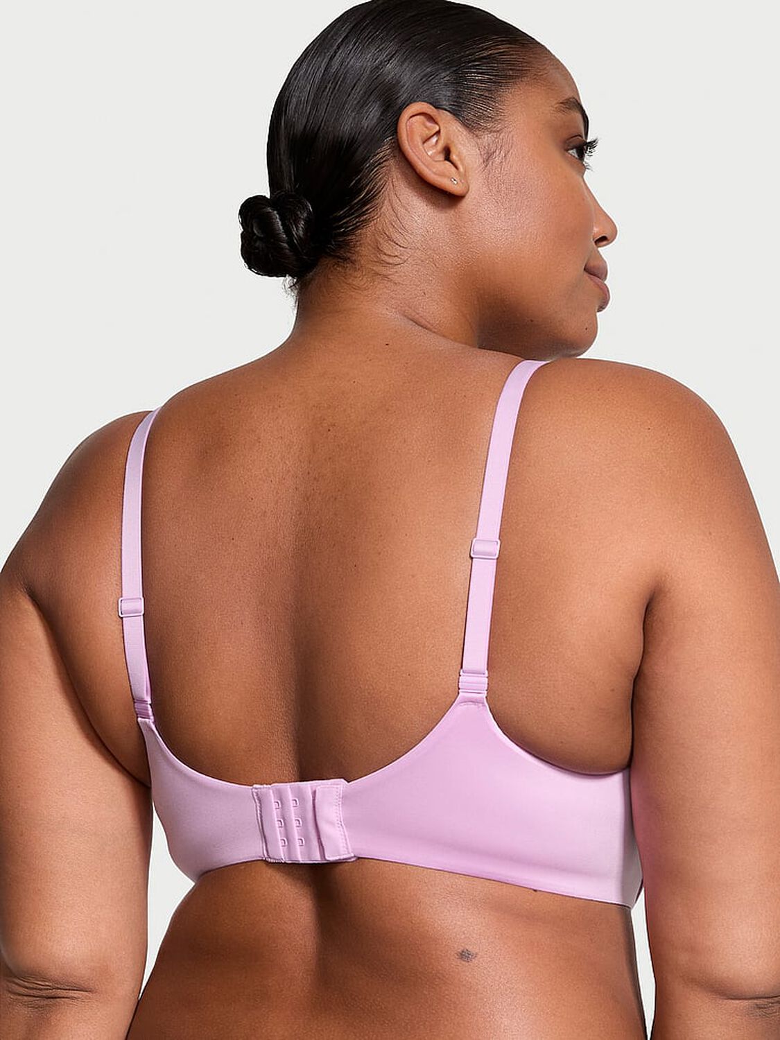 vs Body By Victoria Lightly Lined Full-Coverage Lace-Trim Bra Violet Sugar 2 of 4 